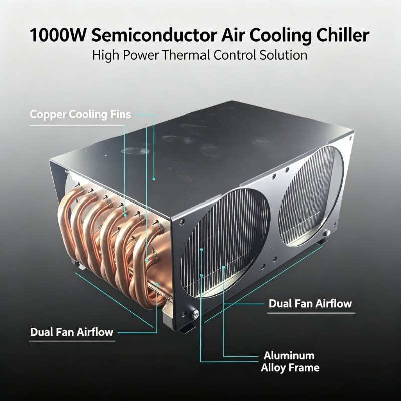 Laser Industrial Chiller - Refroidisseur d'air semi-conducteur Peltier 1000W, refroidisseur