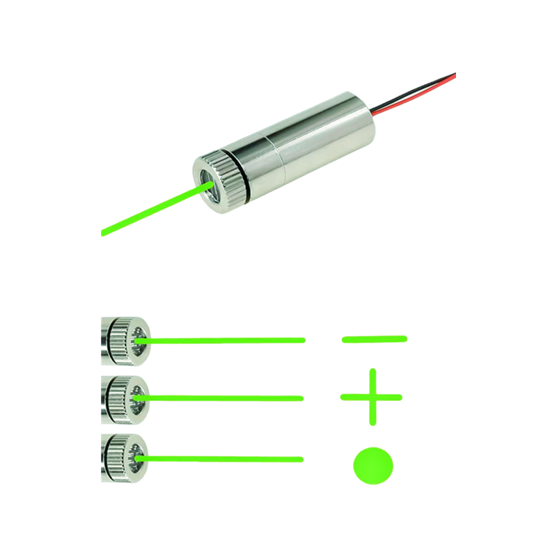 Industrial Laser Line Generator - Module laser vert 520nm 5mW, tête
