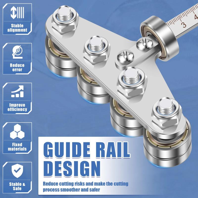 Industrial Laser Table - Règle de guidage circulaire en acier