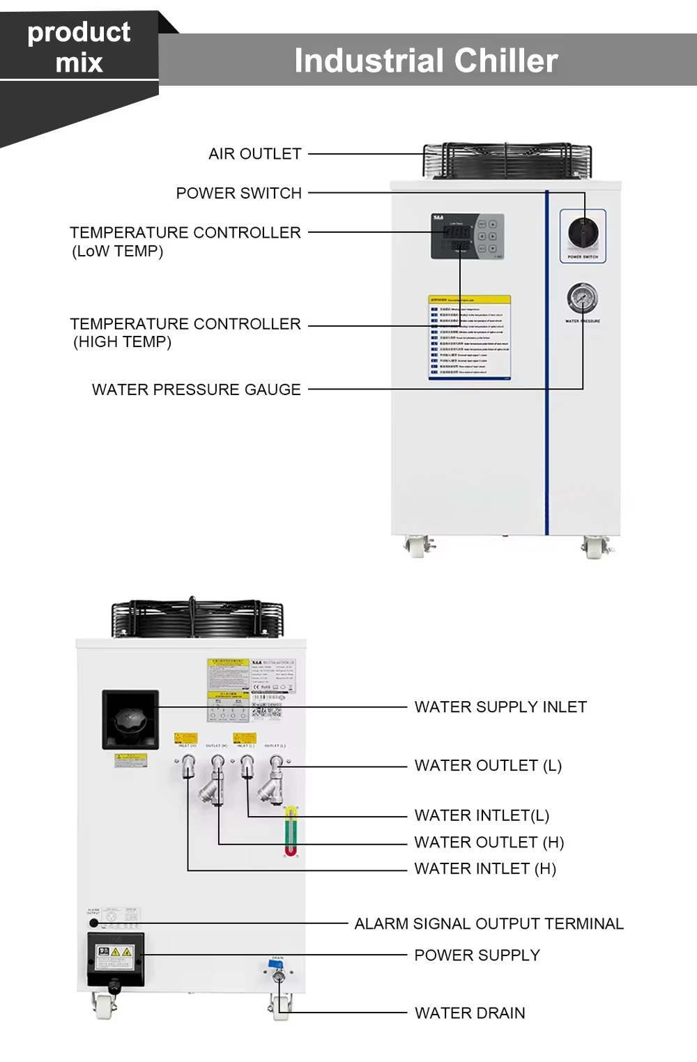 Industrial Grade Laser Engraver - Refroidisseur d'eau à Air pour Machine