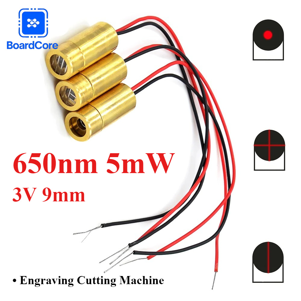 Industrial Laser Line Generator - Mini tête laser rouge 650nm 5mW