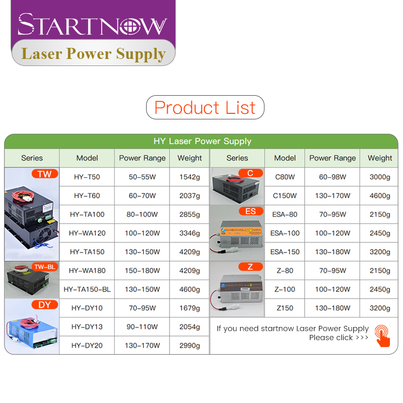 Générateur de CO2 HY-T50 HY-T6 - Laser Power Supply 60W avis et prix