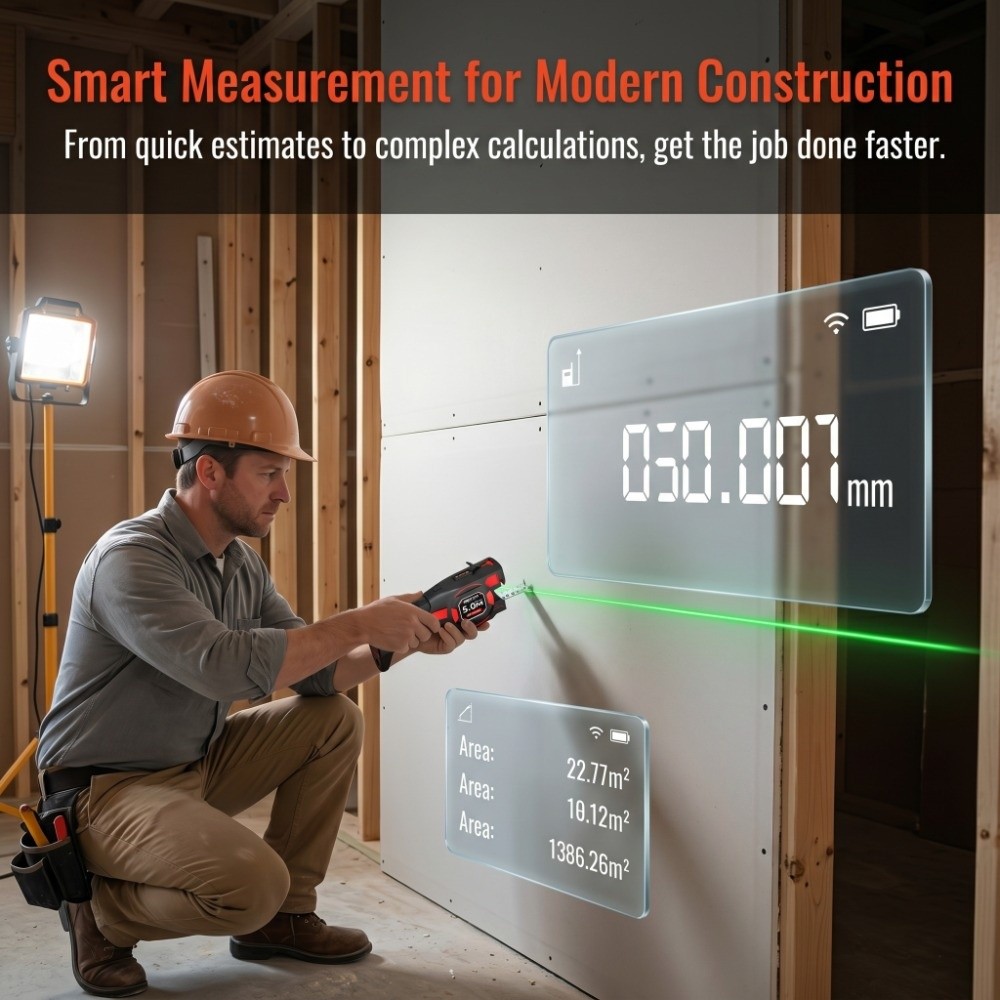 Mètre à ruban laser 3-en-1 rét - Industrial Laser Distance Sensor avis et prix