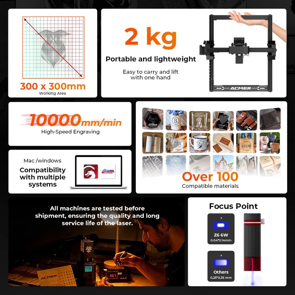 ELIDOR Z6 6W graveur et Machin - Industrial Laser Blasting avis et prix