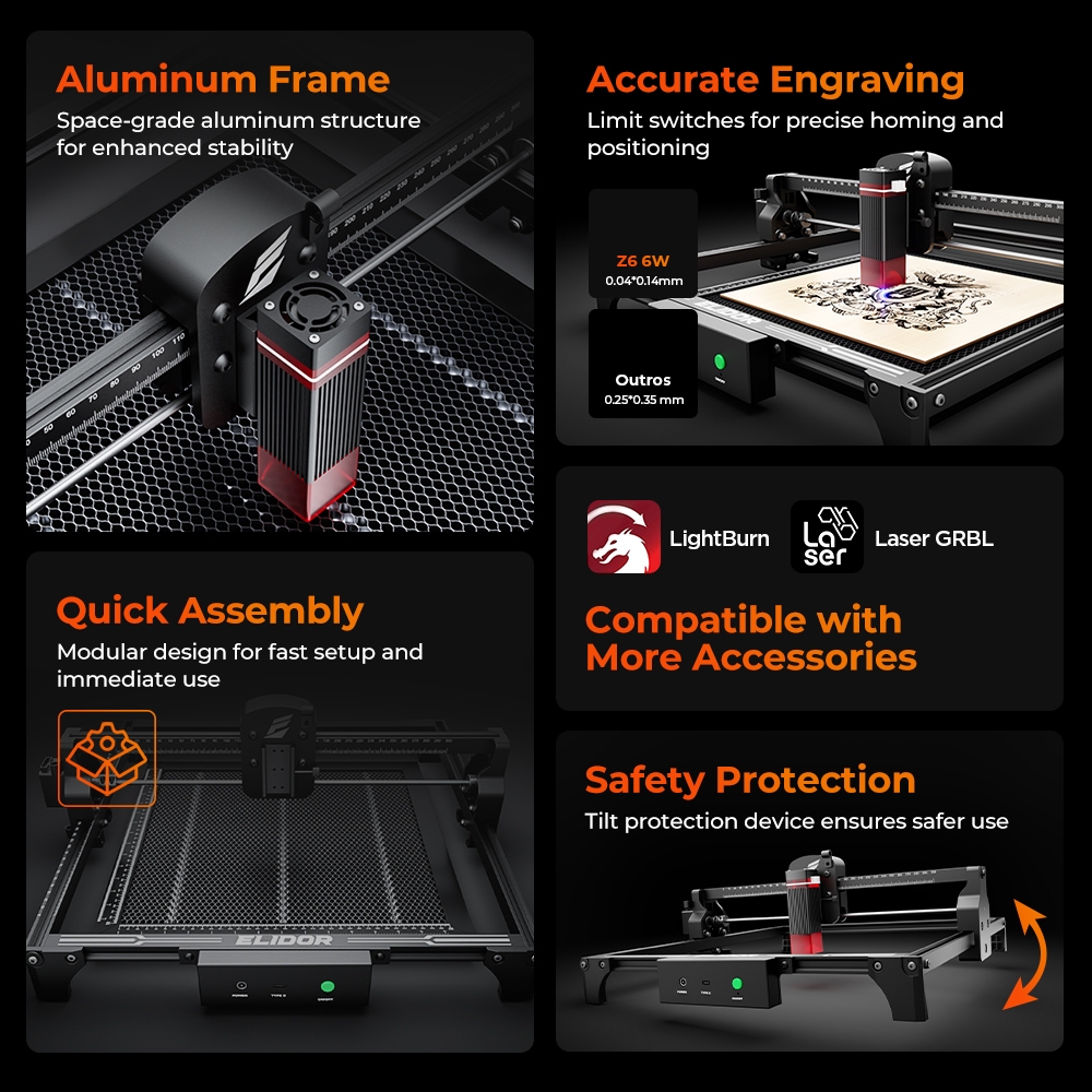 ELIDOR Z6 6W graveur et Machin - Industrial Laser Blasting avis et prix