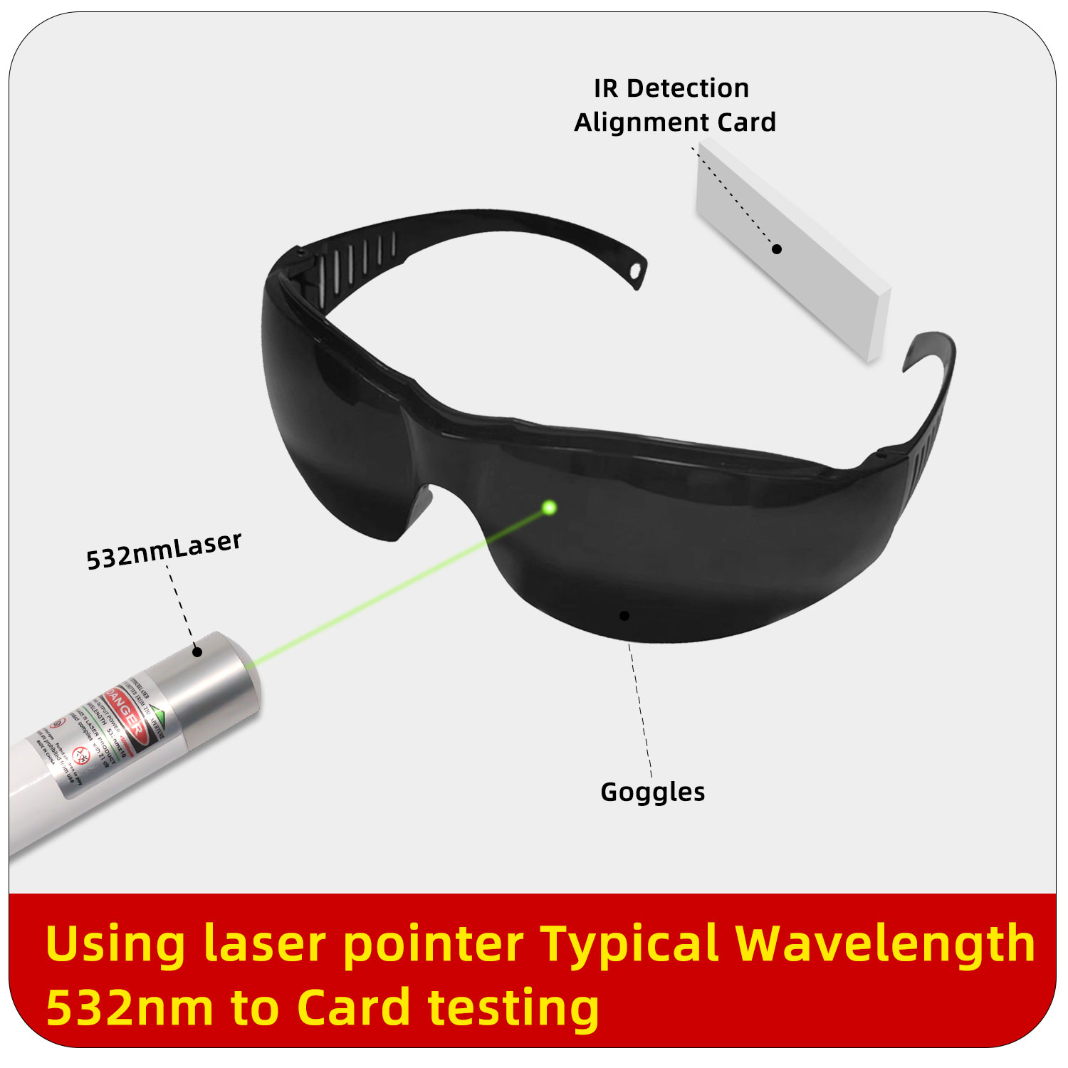 Lunettes noires de protection  - Laser Safety Goggles avis et prix