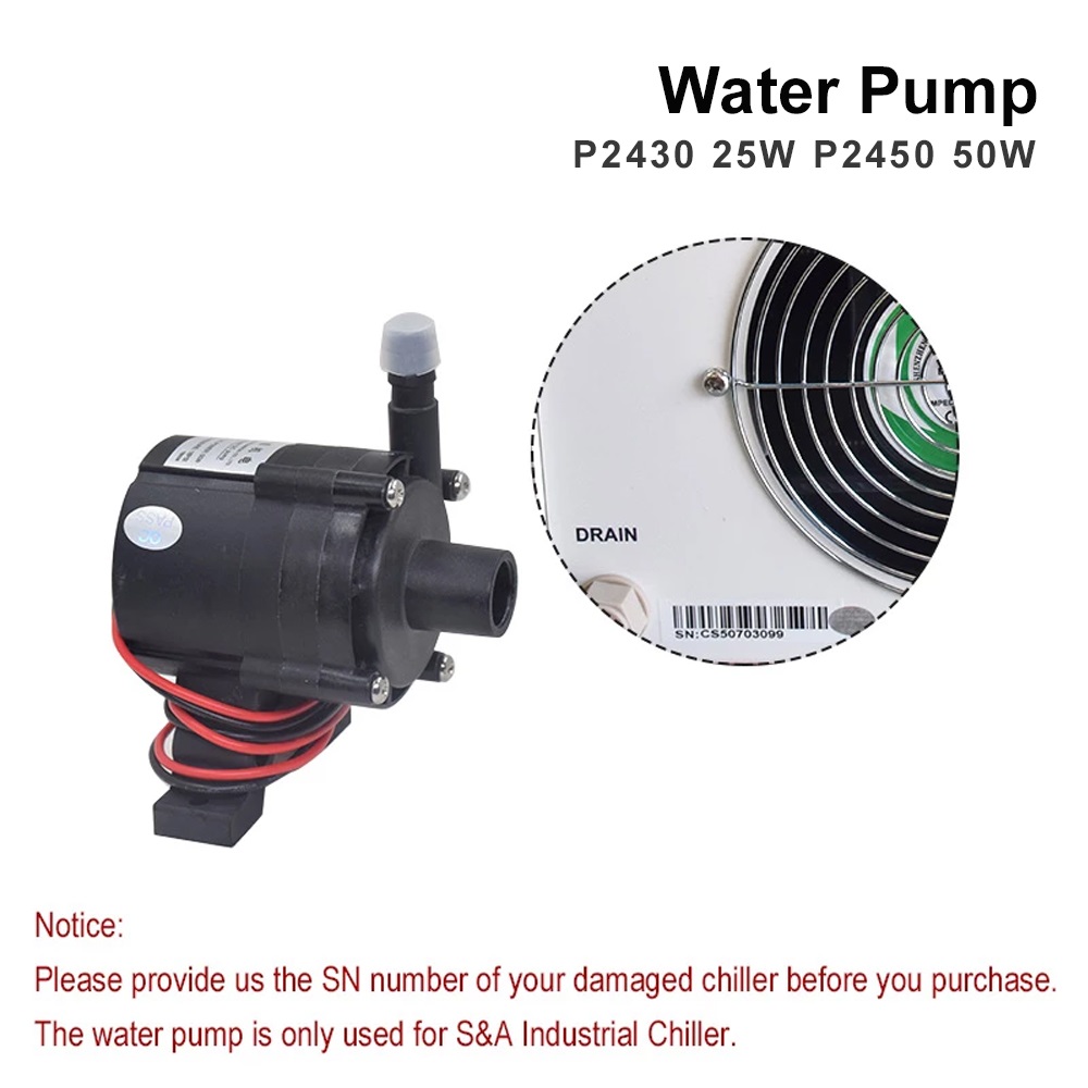 Pompe à eau TEYU S&A 25W 50W P - Laser Industrial Chiller avis et prix